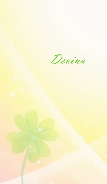 [LINE着せ替え] No.1505 Devina Lucky Clover nameの画像1