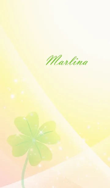 [LINE着せ替え] No.1514 Marlina Lucky Clover nameの画像1