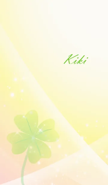 [LINE着せ替え] No.1520 Kiki Lucky Clover nameの画像1
