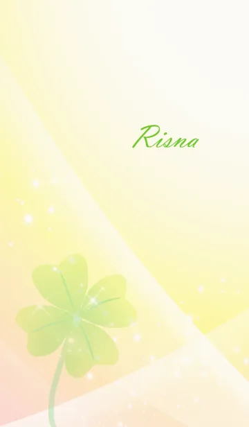 [LINE着せ替え] No.1533 Risna Lucky Clover nameの画像1