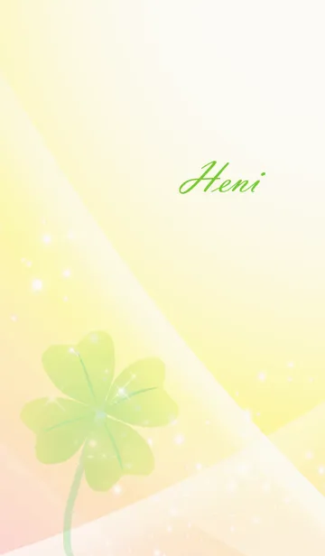 [LINE着せ替え] No.1544 Heni Lucky Clover nameの画像1