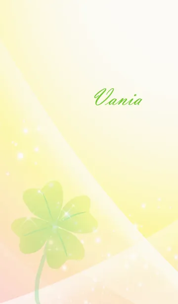 [LINE着せ替え] No.1546 Vania Lucky Clover nameの画像1