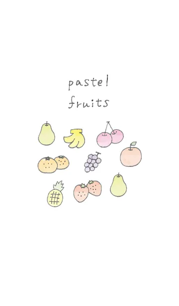 [LINE着せ替え] pastel fruitsの画像1