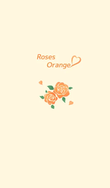 [LINE着せ替え] オレンジの薔薇の画像1