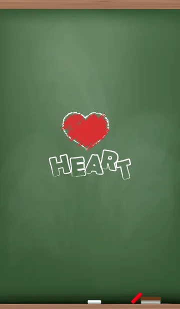 [LINE着せ替え] Black Board Heart.の画像1