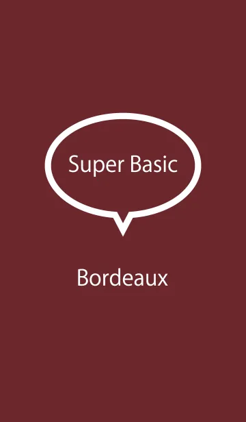 [LINE着せ替え] Super Basic Bordeauxの画像1