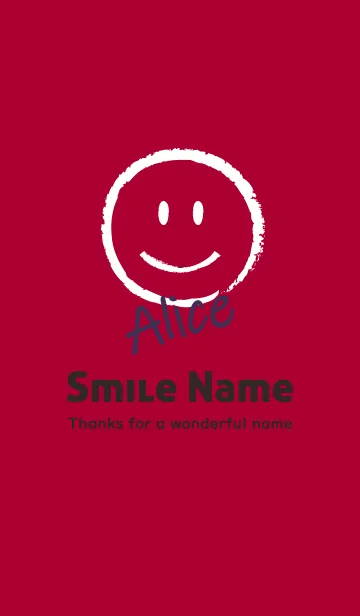 [LINE着せ替え] Smile Name ALICEの画像1