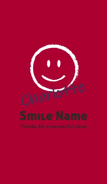 [LINE着せ替え] Smile Name CHARLOTTEの画像1