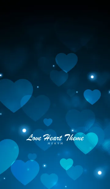 [LINE着せ替え] Love Heart Theme -CORNFLOWER BLUE-の画像1