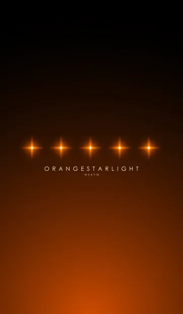 [LINE着せ替え] ORANGE STARLIGHTの画像1