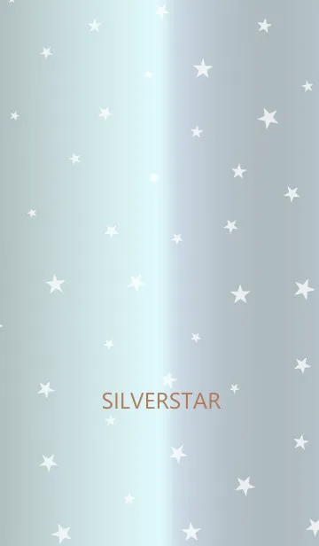 [LINE着せ替え] 明るめシルバー＆星の画像1