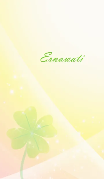 [LINE着せ替え] No.1556 Ernawati Lucky Clover nameの画像1