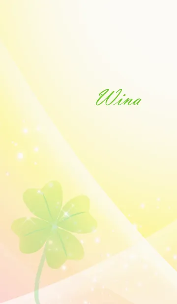 [LINE着せ替え] No.1561 Wina Lucky Clover nameの画像1