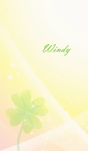 [LINE着せ替え] No.1564 Windy Lucky Clover nameの画像1