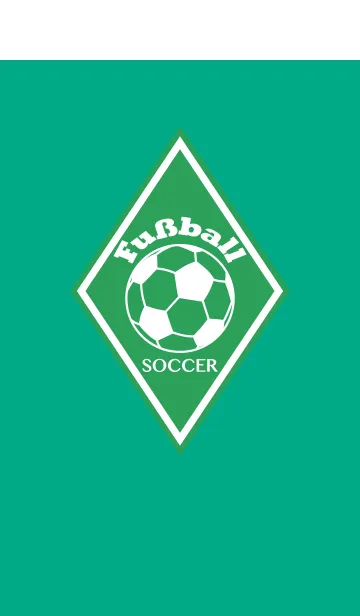 [LINE着せ替え] Fußball -SOCCER- <グリーン/ホワイト>の画像1