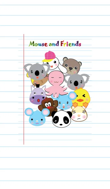 [LINE着せ替え] Mouse and friends theme (JP)の画像1