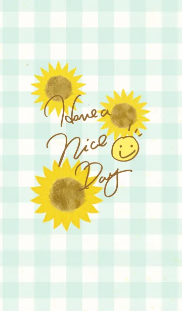 [LINE着せ替え] 夏 ひまわり-スマイル23-の画像1