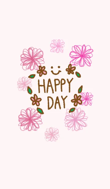 [LINE着せ替え] スマイル-水彩お花11-の画像1