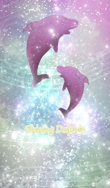 [LINE着せ替え] Shining Dolphin 4-Pink-の画像1