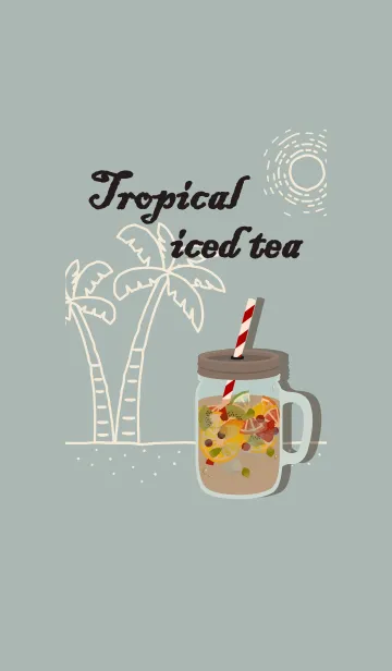 [LINE着せ替え] トロピカルアイスティ + ブリーズの画像1