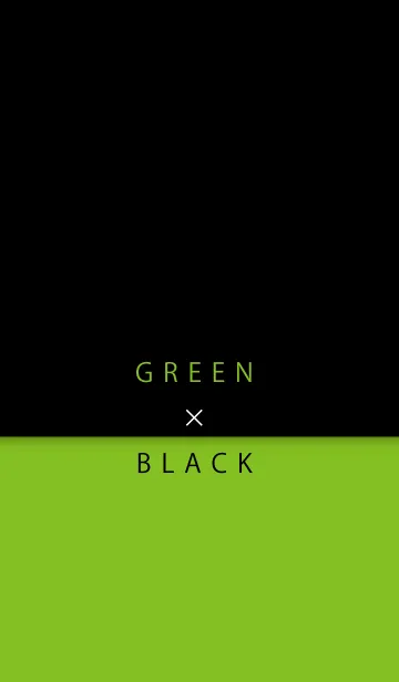 [LINE着せ替え] グリーンと黒の画像1