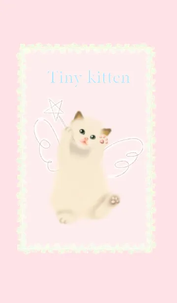 [LINE着せ替え] 落書き天使 子猫の画像1