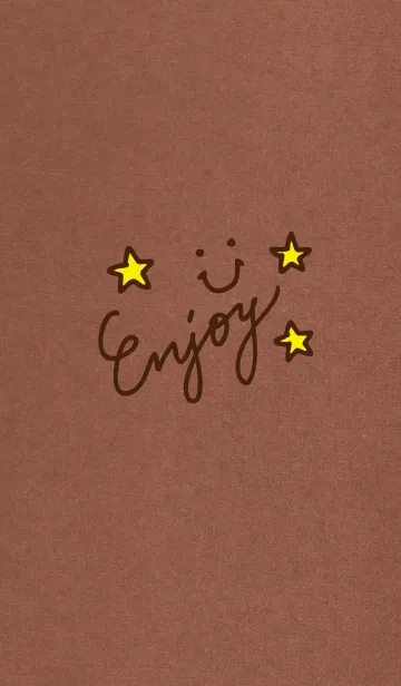 [LINE着せ替え] シンプルクラフト紙-スマイル2-の画像1