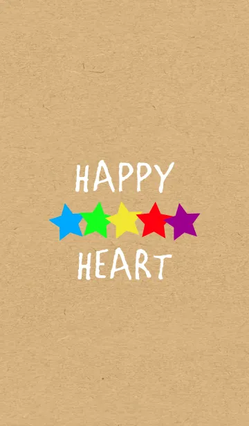 [LINE着せ替え] STAR -5color KRAFT-の画像1