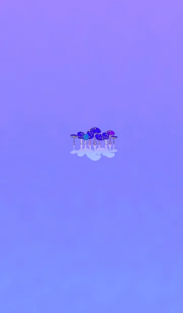 [LINE着せ替え] きのこ好きパープルの画像1