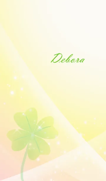 [LINE着せ替え] No.1584 Debora Lucky Clover nameの画像1