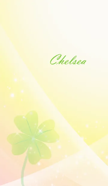 [LINE着せ替え] No.1607 Chelsea Lucky Clover nameの画像1