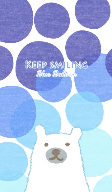 [LINE着せ替え] Keep Smiling Blue Dreamの画像1
