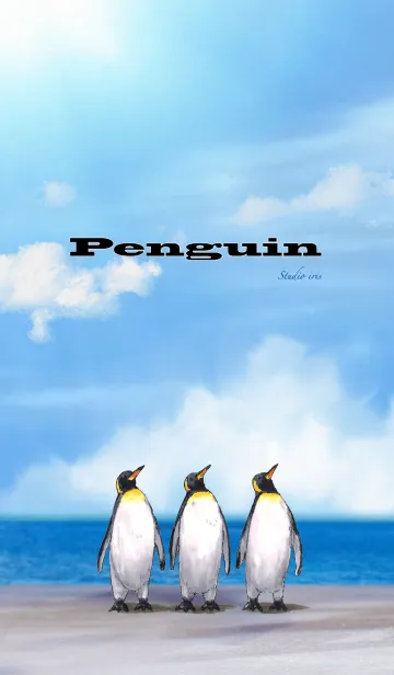 [LINE着せ替え] 空を見るペンギンさんの画像1