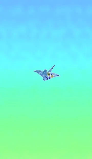 [LINE着せ替え] 和紙鶴ブルーの画像1