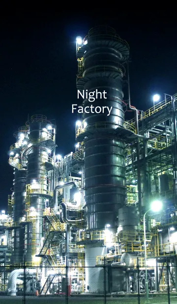 [LINE着せ替え] 夜の工場 Night Factoryの画像1