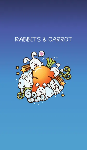 [LINE着せ替え] Rabbits ＆ Carrotの画像1