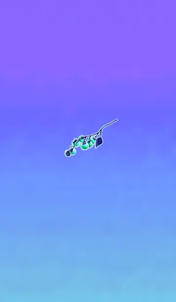 [LINE着せ替え] 夏トマトパープルブルーの画像1