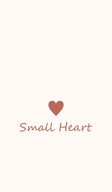 [LINE着せ替え] Small Heart *Terracotta*の画像1