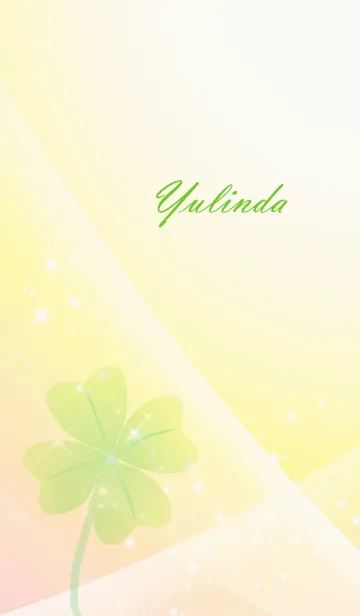 [LINE着せ替え] No.1621 Yulinda Lucky Clover nameの画像1