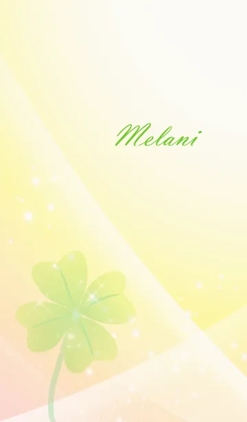 [LINE着せ替え] No.1623 Melani Lucky Clover nameの画像1