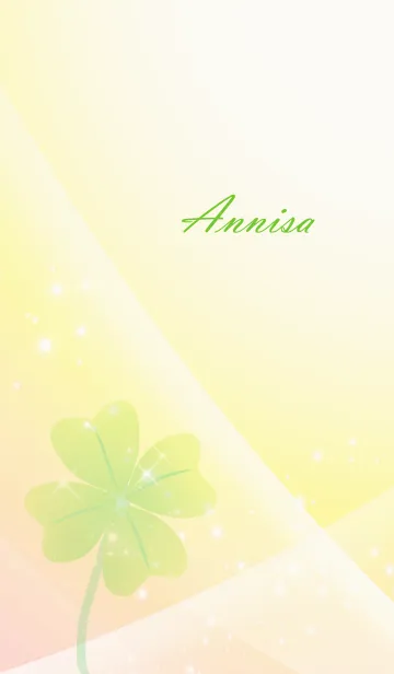 [LINE着せ替え] No.1625 Annisa Lucky Clover nameの画像1