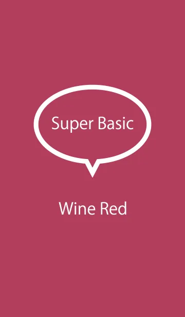 [LINE着せ替え] Super Basic Wine Redの画像1