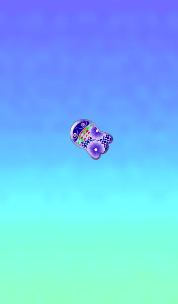 [LINE着せ替え] 金魚ブルーパープルの画像1