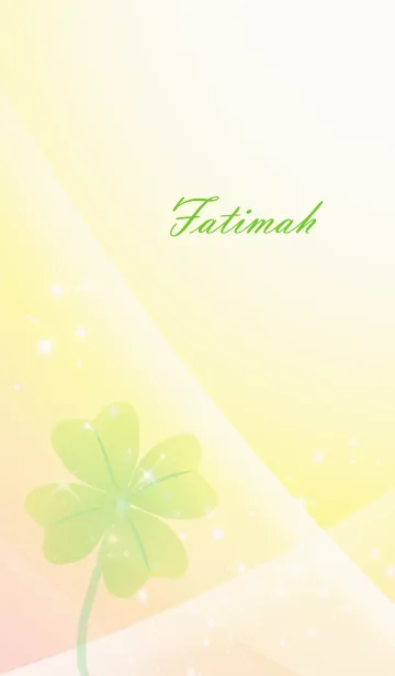 [LINE着せ替え] No.1640 Fatimah Lucky Clover nameの画像1