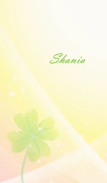 [LINE着せ替え] No.1644 Shania Lucky Clover nameの画像1