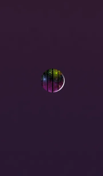 [LINE着せ替え] 風流な窓枠パープルピンクの画像1