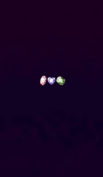[LINE着せ替え] 3つの幸運宝石ブルーパープルの画像1