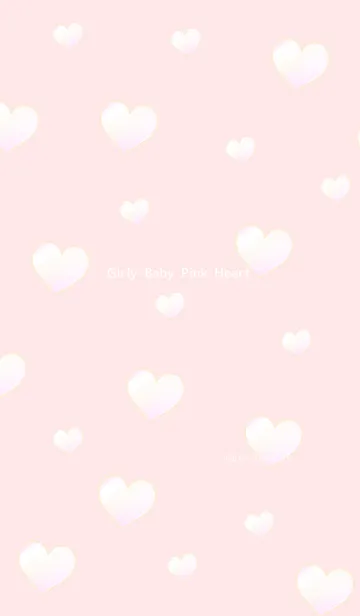 [LINE着せ替え] ガーリー ベビー ピンク ハートの画像1