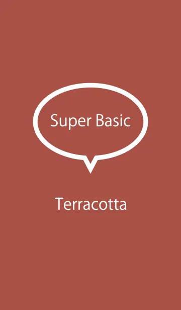 [LINE着せ替え] Super Basic Terracottaの画像1