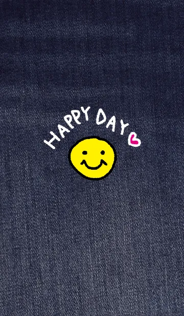 [LINE着せ替え] スマイル-デニム14-の画像1